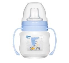 Wee Baby 753 PP Alıştırma Bardağı Antikolik Akıtmaz Kulplu 125 ml - Mavi
