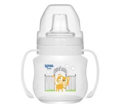 Wee Baby 753 PP Alıştırma Bardağı Antikolik Akıtmaz Kulplu 125 ml - Beyaz