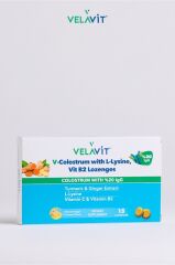 Velavit V-Colostrum With L-Lysine Vitamin B2 Lozenges 15 Pastil SKT:07.26