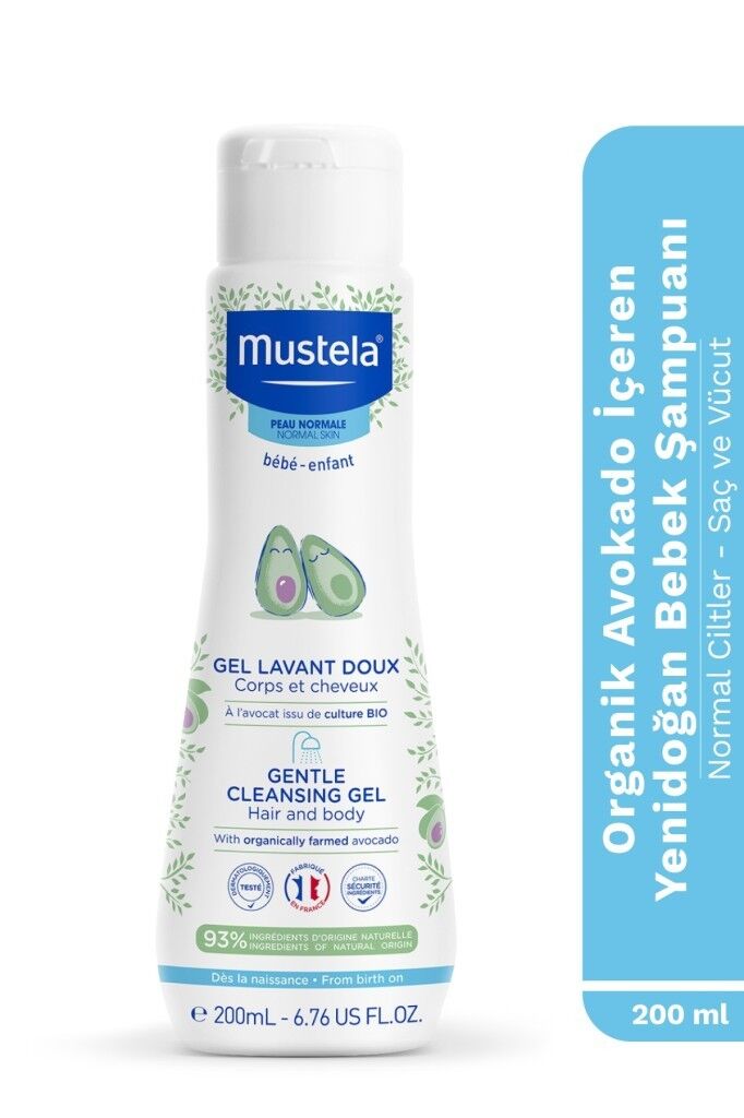 Mustela Gentle Cleansing Gel Yenidoğan Şampuan 200 ml SKT:02.28