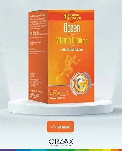 Ocean Vitamin C 1000 mg 30 Tablet - 1 Alana 1 Bedava SKT:06.28