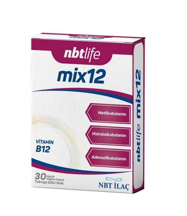 Nbt Life Mix Vitamin B12 30 Kapsül SKT:02.27