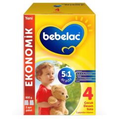 Bebelac 4 Çocuk Devam Sütü 1 Yaş+ 800 gr SKT:08.26