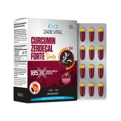 Zade Vital Curcumin Zerdeçal Forte Daily 60 Yumuşak Kapsül SKT:08.28