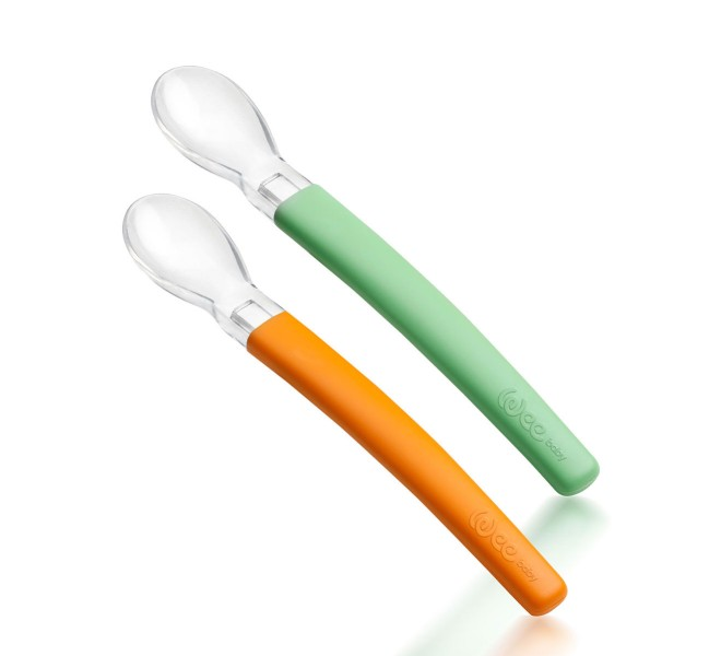 Wee Baby 122 Mama Kaşığı 2'li - Turuncu- Yeşil