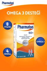 Pharmaton 50 Plus 30 Kapsül SKT:04.27