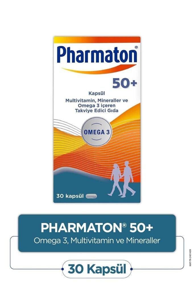 Pharmaton 50 Plus 30 Kapsül SKT:04.27