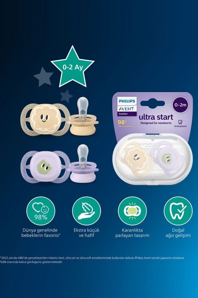 Philips Avent Ultra Start Emzik 0-2 Ay Mor