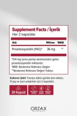 Ocean Cranberry Turna Yemişi Ekstresi 36 mg Pac 30 Kapsül SKT:03.27