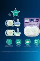 Philips Avent Ultra Start Nighttime 0-2 Ay Erkek Emzik